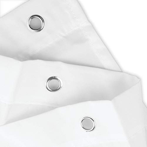 NOBRAND Cortina de ducha con diseño de lunares, estilo retro, multicolor, tela de poliéster impermeable, 72 x 72 pulgadas, con ganchos, microfibra, 1 color, 60"W x 72"L
