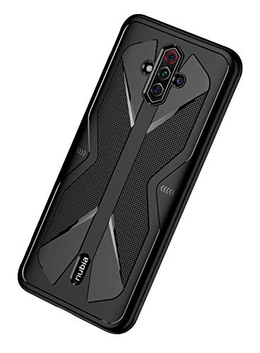 NOKOER Funda para Nubia Red Magic 5G Lite, Material de TPU es Ultra-Delgado Case, Anti Huella Digital Telefono Funda [Resistente al Desgaste] [Antideslizante] Cover - Negro