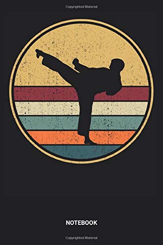 Notebook: Dotted Lined Kung Fu Themed Notebook (6x9 inches) ideal as a Karate Training Journal. Perfect as a Martial Arts Fighter Book. Great gift for Men, Women and Kids