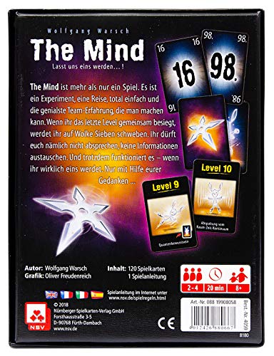 NSV 4059 The Mind - Juego de Cartas