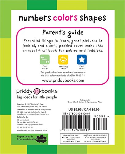 Numbers Colors Shapes (First 100 Soft to Touch)