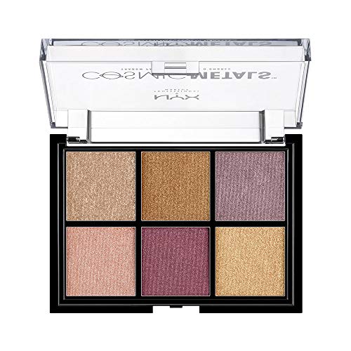 NYX PROFESSIONAL MAKEUP - Paleta de Sombras de Ojos Cosmic Metals Shadow Palette - Tono 1 Electric Color Multicolor