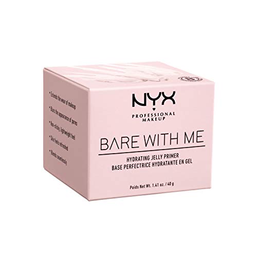 NYX Professional Makeup Prebase de Maquillaje en Gel Bare With Me, Hidratante con Aloe y Extracto de Pepino, Fórmula en Gel a Base de Agua, Inspirado en el cuidado de la piel