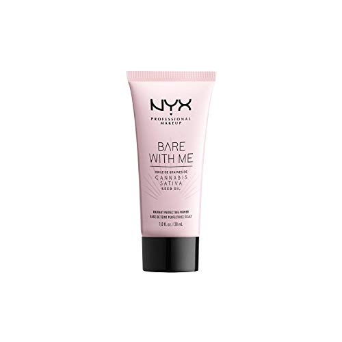 NYX Professional Makeup Primer Bare with Me Hemp Radiant Perfecting, Aceite de Semilla de Cáñamo Hidratante y Extracto de Centella Asiática, Fórmula de Microperlas, Inspirado en el Cuidado de la Piel