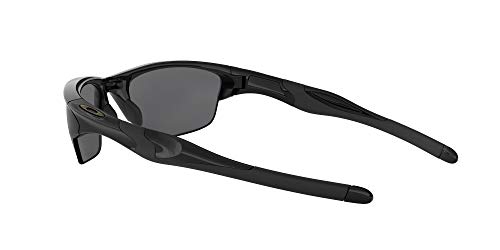 Oakley Half Jacket 2.0, Gafas de Sol para Ciclismo, Hombre, Polished Black Frame/Black Iridium Polarized Lens, 62 mm
