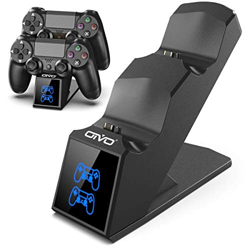 OIVO Cargador Mando PS4, Estación de Carga Rápido USB con LED Indicador, Base de Carga para Sony Playstation 4 / PS4 / PS4 Pro / PS4 DualShock Gamepad