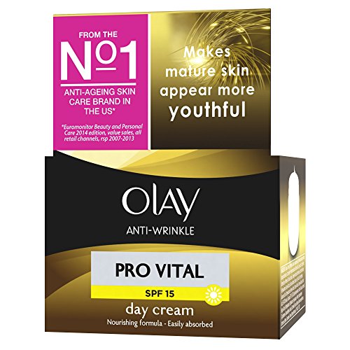 Olay - Crema de día anti arrrugas pro vital con, factor de protección solar 15 - 50 ml