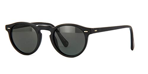 Oliver Peoples - GREGORY PECK SUN OV 5217/S, Redondo, acetato, hombre, MATTE BLACK/MIDNIGHT EXPRESS POLARIZED VFX(1031/P2), 47/23/150