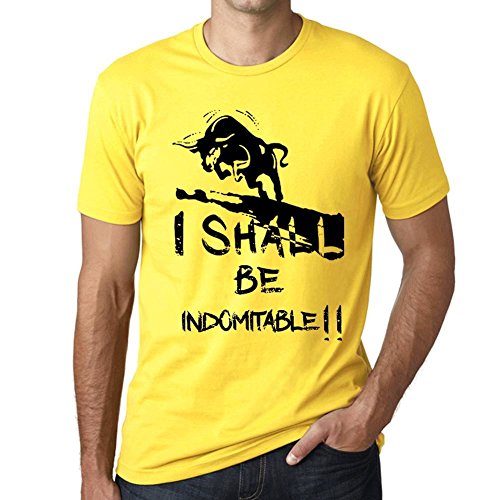 One in the City I Shall Be Indomitable Hombre Camiseta Amarillo Regalo De Cumpleaños