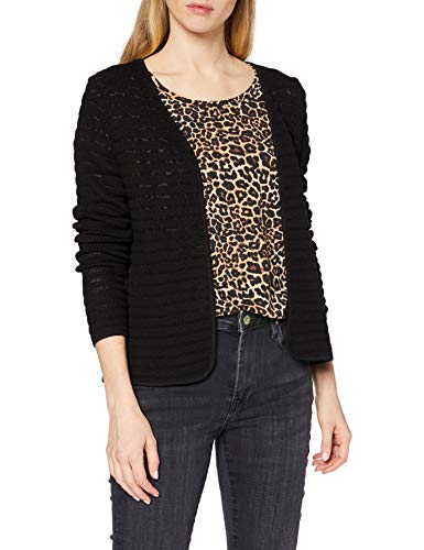 Only 15116277 - chaqueta punto Mujer, Negro (Black), 38 (Talla del fabricante: Small)