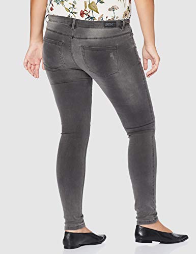 Only Onlroyal Reg SK Dnm Jeans Bj312 Noos Vaqueros Skinny, Gris (Dark Grey Denim Dark Grey Denim), 29W / 30L para Mujer