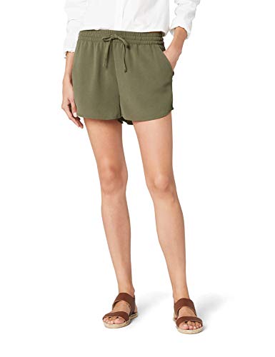 Only Onlturner Shorts Wvn Noos Pantalones Cortos, Verde (Kalamata Kalamata), 36 (Talla del Fabricante: 34) para Mujer