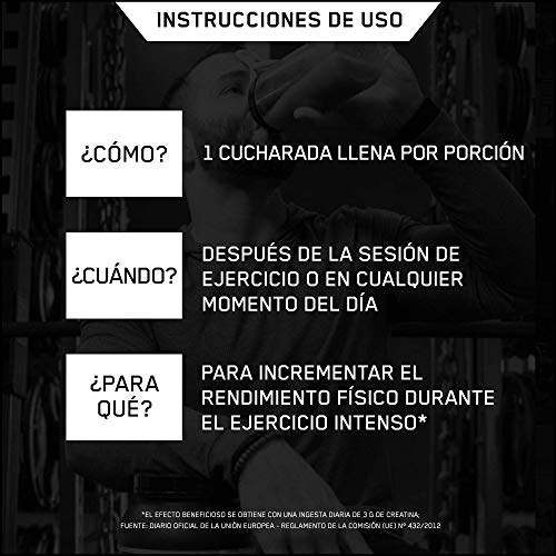 Optimum Nutrition ON Creatina Monohidrato Micronizada, Creatine en Polvo, Suplementos Deportivos para Musculacion, Sin Sabor, 176 Porciones, 634g