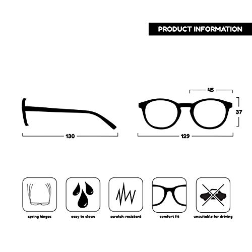 Opulize Zen Pack 2 Gafas De Lectura Oscuro Marrón Carey Pequeño Hombres Mujeres RR24-2 +2,50