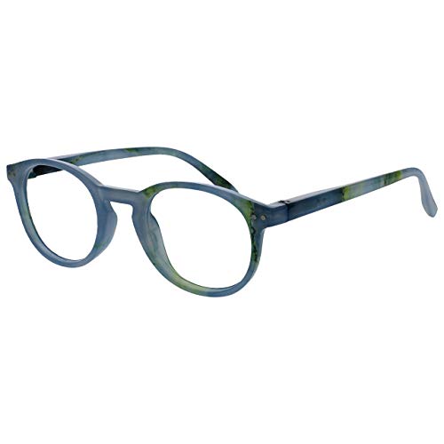 Opulize Zen Pack 2 Gafas De Lectura Rosa Turquoise Pequeño Hombres Mujeres Bisagras Resorte RR24-4Q +2,00