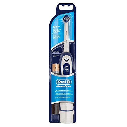 Oral-B Advance Power - Cepillo de dientes eléctrico a pilas, azul/blanco