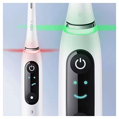 Oral-B iO 9n Cepillo Eléctrico Recargable Con Tecnología De Braun, 1 Mango Blanco Diseño De Alta Gama Y Tecnología Magnética, Pantalla En Color, 1 Cabezal De Recambio, 1 Estuche De Viaje De Carga