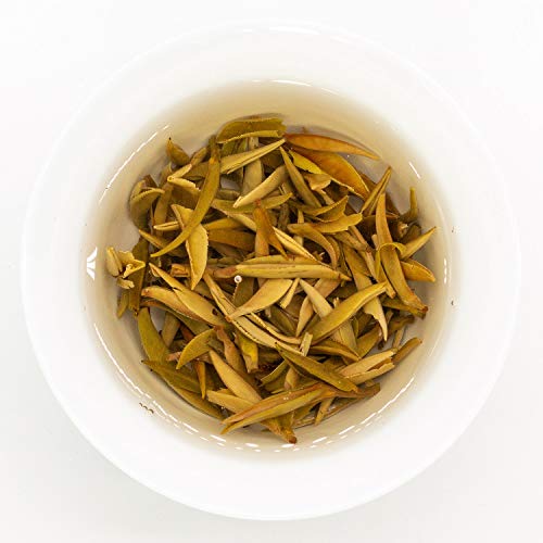 Oriarm 100g / 3.53oz Fuding Silver Needle Té Blanco Chino Loose Leaf - Chinese Silver Tips White Tea - Fuding Baihao Yinzhen 2nd Grade - Naturally Processed