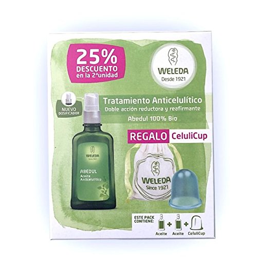 Pack Anticelulítico Weleda Aceite Abedul 2 unidades + CeluliCup