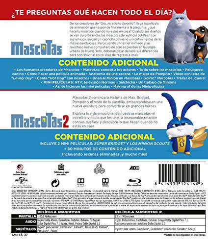 Pack: Mascotas 1+2 (BD) [Blu-ray]