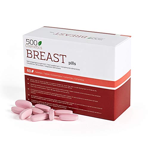 Packs 500Cosmetics Breast: Pastillas + Crema para Aumentar y Reafirmar el Pecho femenino - Ingredientes 100% Naturales (2)