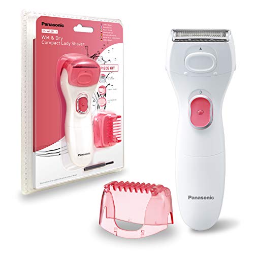 Panasonic ES-WL50-P503 - Afeitadora Femenina Eléctrica Wet&Dry Zonas Sensibles, Rasuradora de Precisión (Ingles, Cejas, Facial y Axilas, Compacta, Lavable, Precisión y Suavidad), Blanco