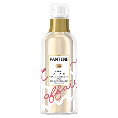 Pantene Curl Affair Crema ReMoldeadora De Rizos Con Aceite De Argán Y Omega 9, Sin Alcohol, Sin Sulfatos Añadidos