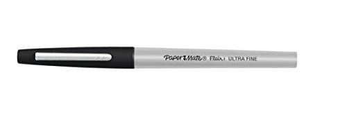 Paper Mate Flair UF - Rotulador, punta ultrafina de 0.4 mm, caja de 12, color negro