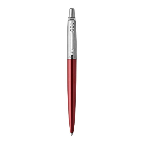 Parker Jotter London - Paquete Trio Discovery bolígrafo de color azul Royal, bolígrafo de gel de color rojo Kensington y portaminas de acero inoxidable