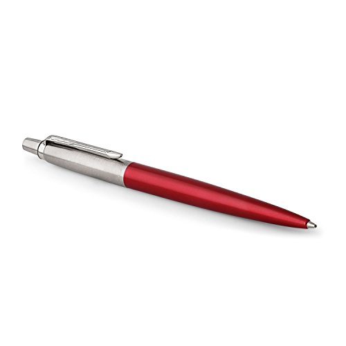 Parker Jotter London - Paquete Trio Discovery bolígrafo de color azul Royal, bolígrafo de gel de color rojo Kensington y portaminas de acero inoxidable