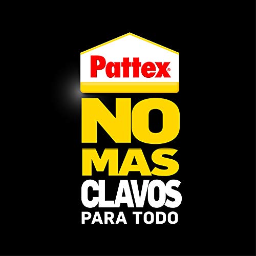 Pattex No Mas Clavos Para Todo HighTack, adhesivo de montaje resistente a temperaturas extremas, pegamento fuerte en superficies húmedas, adhesivo blanco, 1 tubo x 340 g