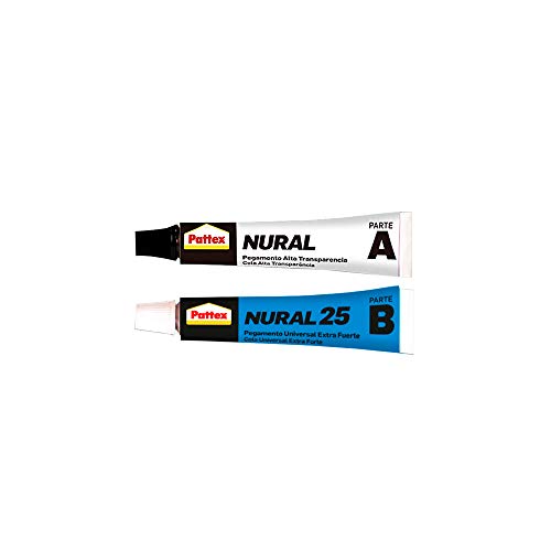 Pattex Nural 25 Pegamento extra fuerte auto, adhesivo resistente para la mayoría de materiales del automóvil, para coche rápido, 2 x 11 ml