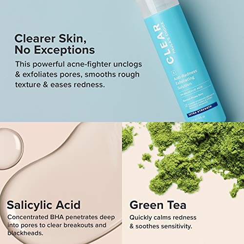 Paula's Choice Clear 2% BHA Exfoliante Extra Fuerte - Peeling Facial Reduce Puntos Negros, Poros y Acne - con Ácido Salicílico - Pieles Mixtas a Grasas - 118 ml