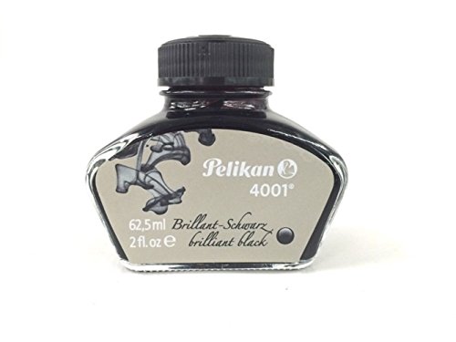 Pelikan 329144 - Tinta, color negro, 62.5ml, negro brillante