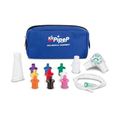 PEP Kit, Ejercitador Respiratorio 2 vías inspiratorio - espiratorio con Boquilla y Bolsa - O2-Med