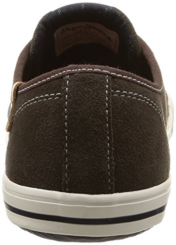 Pepe Jeans Britt Classic, Low-Top para Hombre, marrón-Braun (898DK Brown), 42 EU