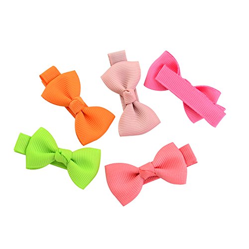 Pequeño pelo arco grosgrain cinta pinzas para el pelo pinzas de cocodrilo para niñas bebés niños pequeños 20pcs