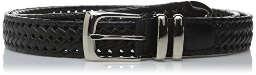 Perry Ellis Men's Big-Tall Portfolio Braided Belt, Black, 54