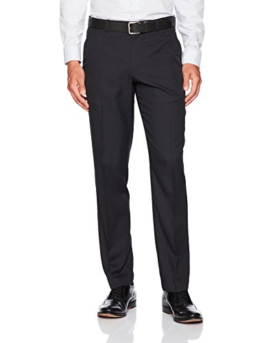 Perry Ellis Men's Portfolio Modern Fit Performance Pant, Black Check, 38x30