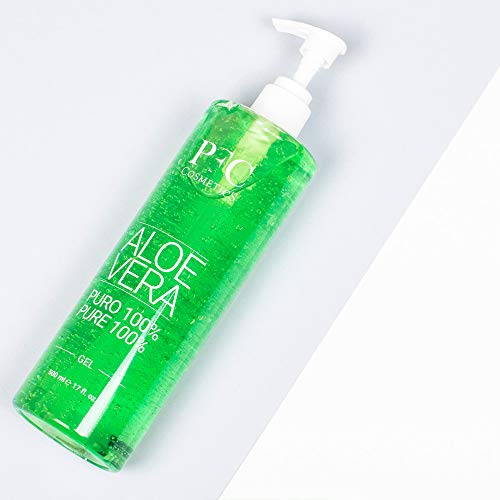 PFC Cosmetic Gel de Aloe Vera 100% Puro Loción Orgánica para y Piel Gel de Crema Hidratante Natural para Quemaduras de Sol After Sun con Aloe Barbadensis para Higiene y Cuidado Corporal Personal.