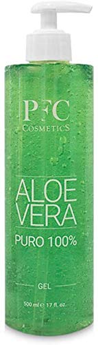 PFC Cosmetic Gel de Aloe Vera 100% Puro Loción Orgánica para y Piel Gel de Crema Hidratante Natural para Quemaduras de Sol After Sun con Aloe Barbadensis para Higiene y Cuidado Corporal Personal.