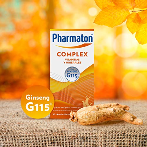 Pharmaton - Multivitamínico con ginseng, Complex 90 cápsulas, Ayuda a recuperar la energía