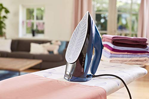 Philips Azur Advanced GC4937/20 – Plancha de vapor (3000 W, con OptimalTemp, Golpe de vapor de 240 g, sistema Calc-Clean), azul