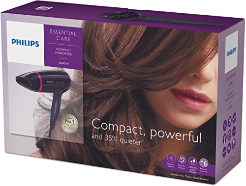 PhilipsS BHD002/00 - Secador de pelo, potencia de 1600 W, color negro