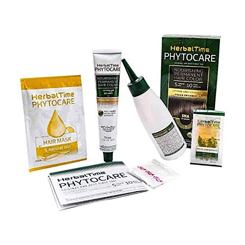 Phytocare Tinte permanente y nutritivo para cabello sin amoniaco, sin PPD, sin SLS, sin parabenos Color Chocolate Negro 3N