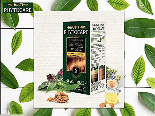 Phytocare Tinte permanente y nutritivo para cabello sin amoniaco, sin PPD, sin SLS, sin parabenos Color Chocolate Negro 3N