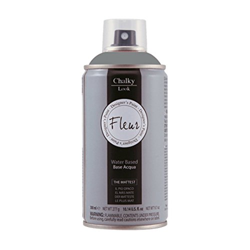 Pintura en spray efecto tiza o yeso extra mate Chalky Look - 300 ml - Es un producto sin olor , al agua y no gotea. (Smoky)