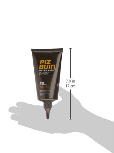 Piz Buin Protección Solar, Ultra Light Dry Touch Fluido Solar Cuerpo SPF 30, Protección Alta - 150 ml