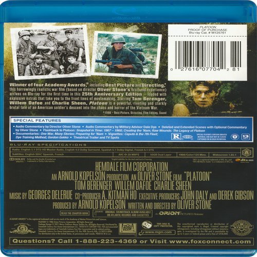 Platoon [Edizione: Stati Uniti] [USA] [Blu-ray]