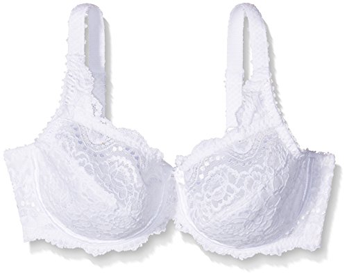 Playtex Flower Elegance Con Aros Sujetador, Blanco, 90C ES para Mujer